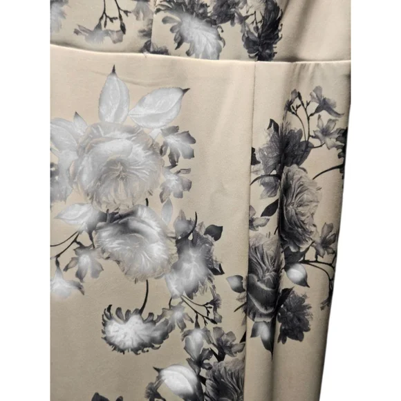 B Smart Juniors 9 Beige Blue Floral Maxi Dress - Picture 10 of 10